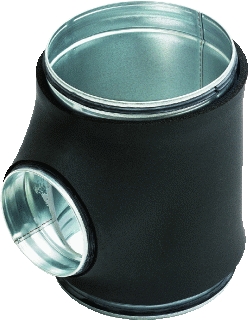 Spiralo Geisoleerde T-stuk 90° 200-125-200 RTDI